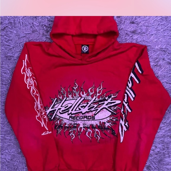 Hellstar Records Red Graphic Hoodie
